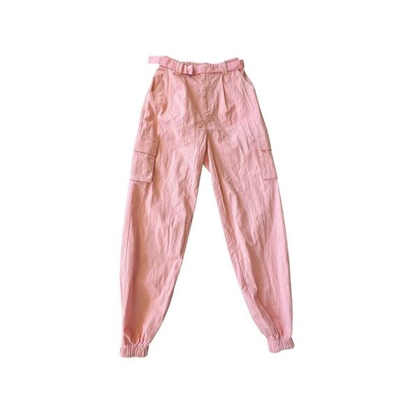 HELLO MOLLY PINK CARGO PANTS SIZE 2 - Picture 1 of 3